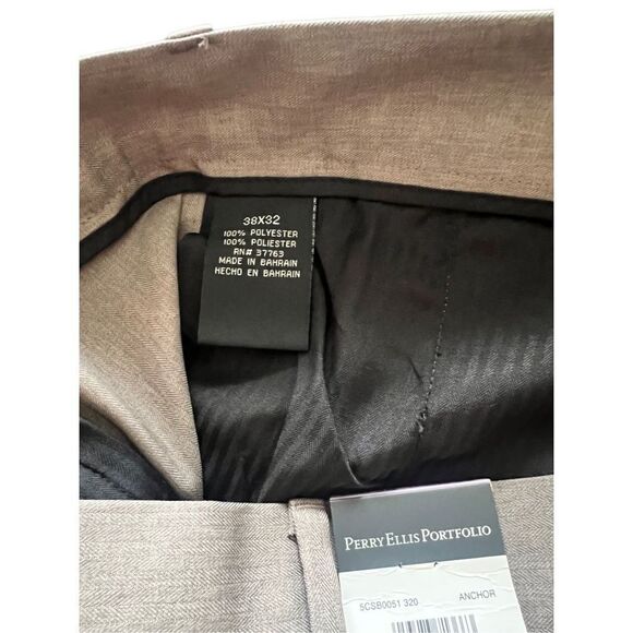 PERRY ELLIS PORTFOLIO SLIM DRESS Pants size 38x32 - Picture 5 of 9